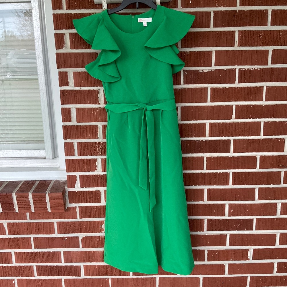 GB Girls green jumpsuit/romper girl slze 8
